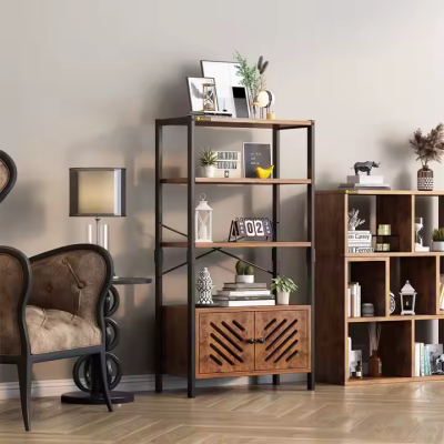 Wholesale Wooden Display Storage Holder Book Rack Shelf for Living Room Kitchen Save Storage Space