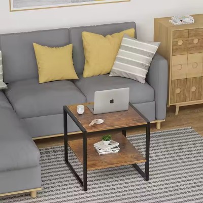 Industrial Furniture Manufacturer Retro Corner Side Table Living Room Steel Side Table