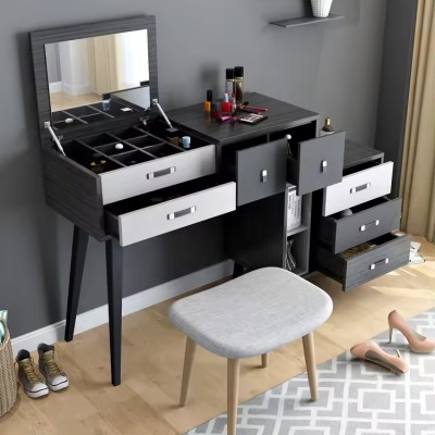 Nordic Style Creative Design Wooden Combinable Dressing Table Dresser